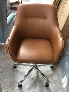 JOHN LEWIS & PARTNERS GERRY OFFICE CHAIR IN TAN - RRP £229: LOCATION - A6