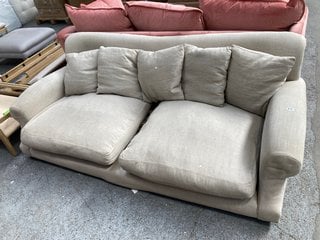 LOAF.COM LARGE CRUMPET SOFA IN NATURAL - RRP £1,995.00: LOCATION - D6