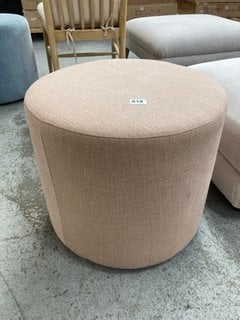 LOAF.COM SMALL POPPET FABRIC STOOL IN BLUSH PINK - RRP £275.00: LOCATION - D7