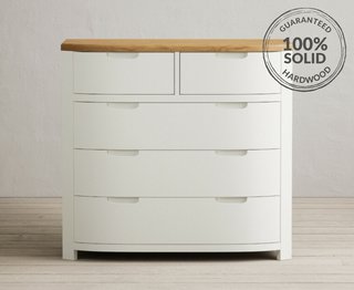 BRADWELL/BRAHMS SIGNAL WHITE 2 OVER 3 CHEST OF DRAWERS - RRP £619: LOCATION - A1