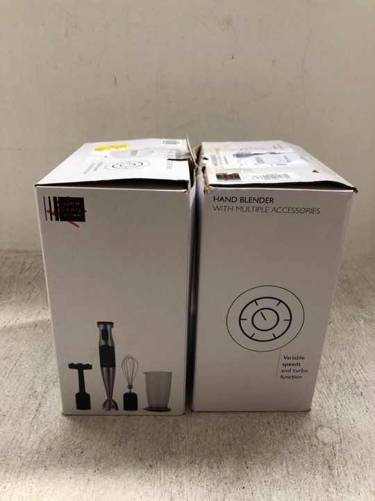 John Pye Auctions 2 X JOHN LEWIS AND PARTNERS HAND BLENDERS WITH