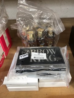 QTY OF ASSORTED BEAUTY ITEMS TO INCLUDE W7 BROW KING ULTIMATE EYE AND BROW PALETTE: LOCATION - A15