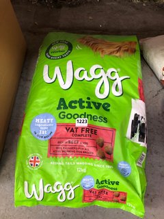 WAGG ACTIVE GOODNESS BEEF AND VEG ADULT DRIED DOG FOOD 12KG: LOCATION - A10