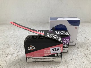 QTY OF ASSORTED VAPING ITEMS TO INCLUDE PACK OF ELFBAR 600 DISPOSABLE PODS IN BLUEBERRY CRANBERRY CHERRY FLAVOUR (PLEASE NOTE: 18+YEARS ONLY. ID MAY BE REQUIRED): LOCATION - D3
