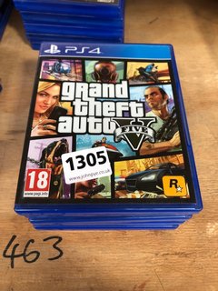 QTY OF ASSORTED PS4 CONSOLE GAMES TO INCLUDE GRAND THEFT AUTO 5 (PEGI 18+), PLEASE NOTE: 18+YEARS ONLY. ID MAY BE REQUIRED): LOCATION - A7