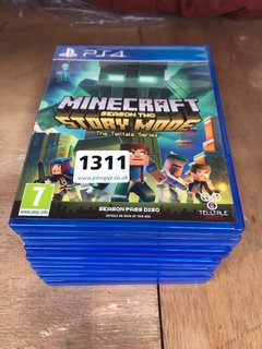 QTY OF ASSORTED PS4 CONSOLE GAMES TO INCLUDE MINECRAFT SEASON TWO STORY MODE (PEGI 7+): LOCATION - A7