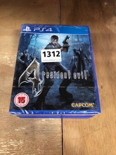 QTY OF ASSORTED PS4 CONSOLE GAMES TO INCLUDE RESIDENT EVIL 4 (PEGI 15+): LOCATION - A7