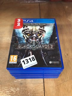 QTY OF ASSORTED PS4 CONSOLE GAMES TO INCLUDE BLACK GUARDS 2 (PEGI 16+): LOCATION - A7