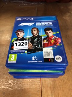 QTY OF ASSORTED PS4 CONSOLE GAMES TO INCLUDE FORMULA 1 2021 (PEGI 3+): LOCATION - A7