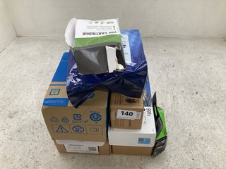 QTY OF ASSORTED ITEMS TO INCLUDE HP 62XL TRI - COLOUR CARTRIDGE: LOCATION - D3