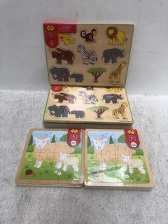 QTY OF BIGJIGS TOYS TO INCLUDE SHEEP PUZZLE FOR KIDS: LOCATION - A1