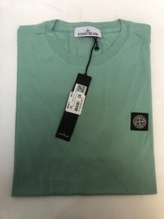 STONE ISLAND PATCH LOGO T-SHIRT IN GREEN SIZE XXL - RRP £165: LOCATION - WHITE BOOTH