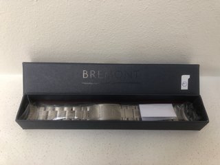 BREMONT CHRONOMETERS STAINLESS STEEL WATCH REPLACEMENT STRAP RRP - £150: LOCATION - WHITE BOOTH