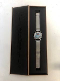 MR JONES WATCHES NUMBER CRUNCHER SILVER WATCH - RRP £295: LOCATION - WHITE BOOTH