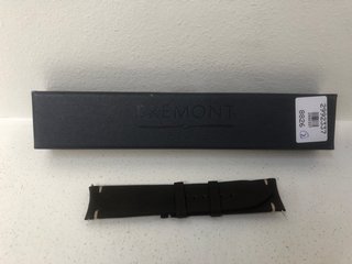BREMONT CHRONOMETERS LEATHER WATCH REPLACEMENT STRAP IN DARK BROWN RRP - £155: LOCATION - WHITE BOOTH