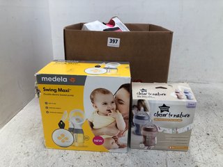 QTY OF ASSORTED ITEMS TO INCLUDE TOMMEE TIPPEE CLOSER TO NATURE DECORATED BABY BOTTLES: LOCATION - C14