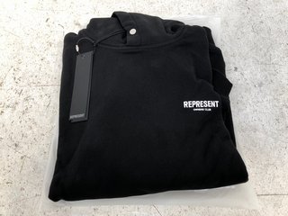 REPRESENT OWNERS CLUB HOODIE IN BLACK SIZE: M: LOCATION - C2
