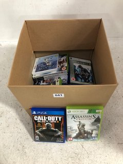 QTY OF ASSORTED CONSOLE GAMES TO INCLUDE XBOX 360 TOY STORY 3 (PLEASE NOTE: 18+YEARS ONLY. ID MAY BE REQUIRED): LOCATION - B1