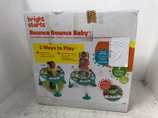 BRIGHT STARS BOUNCE BOUNCE BABY 2 IN 1 ACTIVITY JUMPER AND TABLE: LOCATION - B3