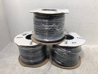 3 X TIME 3 CORE ROUND FLEXIBLE 1.5MM CABLES: LOCATION - B14