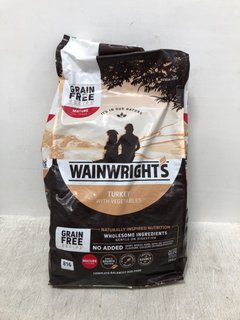WAINWRIGHTS TURKEY WITH VEGETABLES GRAIN FREE DRIED DOG FOOD PACK 15KG: LOCATION - B14
