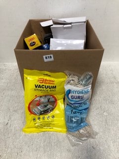 BOX OF ASSORTED ITEMS TO INCLUDE BETTER OPTIONS VACUUM STORAGE BAGS: LOCATION - B14