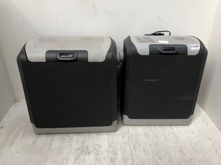 2 X PORTABLE ELECTRIC COOL BOXES IN VARIOUS SIZES TO INCLUDE 14L & 24L: LOCATION - BR5