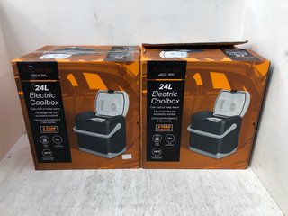 2 X 24L PORTABLE ELECTRIC COOL BOXES: LOCATION - BR6