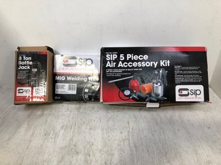 3 X ASSORTED SIP HARDWARE TO INCLUDE SIP 8 TON BOTTLE JACK: LOCATION - BR7