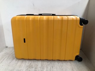 JOHN LEWIS & PARTNERS LARGE HARD CASE SUITCASE IN YELLOW: LOCATION - AR3