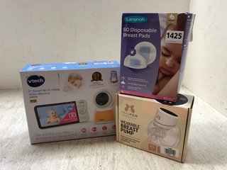 3 X ASSORTED MOTHER AND BABY ITEMS TO INCLUDE FRAU POW WEARABLE BREAST PUMP: LOCATION - AR6