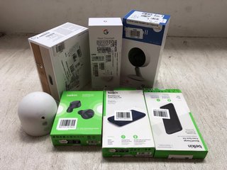 QTY OF ASSORTED TECH ITEMS TO INCLUDE GOOGLE NEST HELLO DOORBELL: LOCATION - AR7