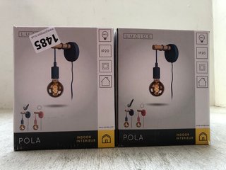 2 X LUCIDE POLA HANGING WALL LIGHTS: LOCATION - AR9