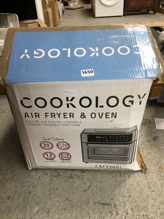 COOKOLOGY 25L AIR FRYER AND OVEN IN STAINLESS STEEL CAF250DI - RRP £130: LOCATION - AR12