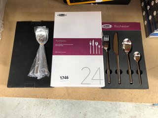 STELLAR ROCHESTER MIRROR POLISHED STAINLESS STEEL CUTLERY SET: LOCATION - BR10