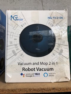 NGECO NG-RV2100 2 IN 1 VACUUM & MOP ROBOT VACUUM - RRP £176: LOCATION - BR13