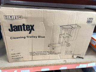 JANTEX CLEANING TROLLEY IN BLUE: LOCATION - BR15