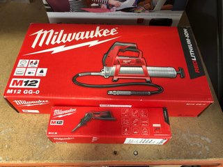 MILWAUKEE M12 GG-0 GREASE GUN TO INCLUDE MILWAUKEE M12 SI SOLDERING IRON: LOCATION - BR16