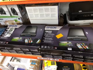 2 X EPSON V600 PHOTO SCANNERS - COMBINED RRP £608: LOCATION - BR17