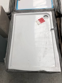 (COLLECTION ONLY) MEDIUM RECTANGULAR SHOWER TRAYS IN WHITE - RRP £200: LOCATION - A2