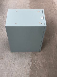 SMALL WALL MOUNTED STORAGE CUPBOARD IN TEAL: LOCATION - A2