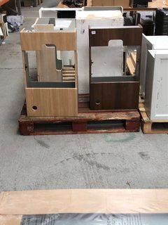 PALLET OF ASSORTED STORAGE CABINETS & BACK TO WALL TOILET UNITS IN VARIOUS DESIGNS & SIZES: LOCATION - A3 (KERBSIDE PALLET DELIVERY)