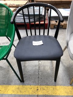 JOHN LEWIS & PARTNERS KINROSS DINING CHAIR IN BLACK/GREY: LOCATION - A4