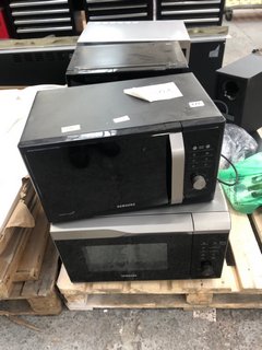 PALLET OF ASSORTED ELECTRICAL APPLIANCES TO INCLUDE SAMSUNG MICROWAVE IN BLACK: MODEL MS23F301TFK: LOCATION - B6 (KERBSIDE PALLET DELIVERY)