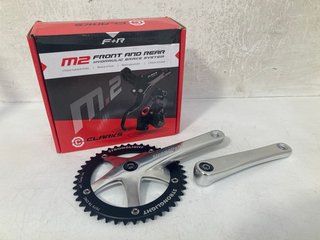 CLARKS M2 FRONT & REAR HYDRAULIC BRAKE SYSTEM TO INCLUDE STRONGLIGHT TRACK 2000 CRANKSET RRP: £197: LOCATION - AR1