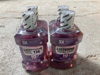 (COLLECTION ONLY) 4 X LISTERINE TOTAL CARE CLEAN MINT MOUTHWASH 1L BOTTLES: LOCATION - B3