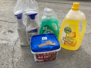 (COLLECTION ONLY) QTY OF ASSORTED HOUSEHOLD CHEMICALS TO INCLUDE FLASH PROFESSIONAL MULTI PURPOSE CLEANER WITH BLEACH (PLEASE NOTE: 18+YEARS ONLY. ID MAY BE REQUIRED): LOCATION - B3