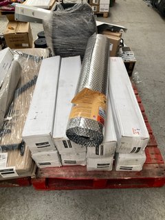 QTY OF ALUMINIUM INSULATED FLEXIBLE DUCTS TO INCLUDE ROLL OF MULTIPURPOSE INSULATION: LOCATION - A4 (KERBSIDE PALLET DELIVERY)