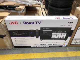 (COLLECTION ONLY) JVC ROKU TV 40" FULL HD SMART LED TV - MODEL NO. LT-40CR330 RRP £179: LOCATION - A5
