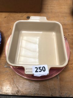 (COLLECTION ONLY) QTY OF ASSORTED JOHN LEWIS & PARTNERS CROCKERY TO INCLUDE LA CREUSET BUTTER DISH (LID MISSING): LOCATION - A6T